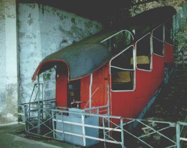 In der Talstation der Malbergbahn, 17. März 1991